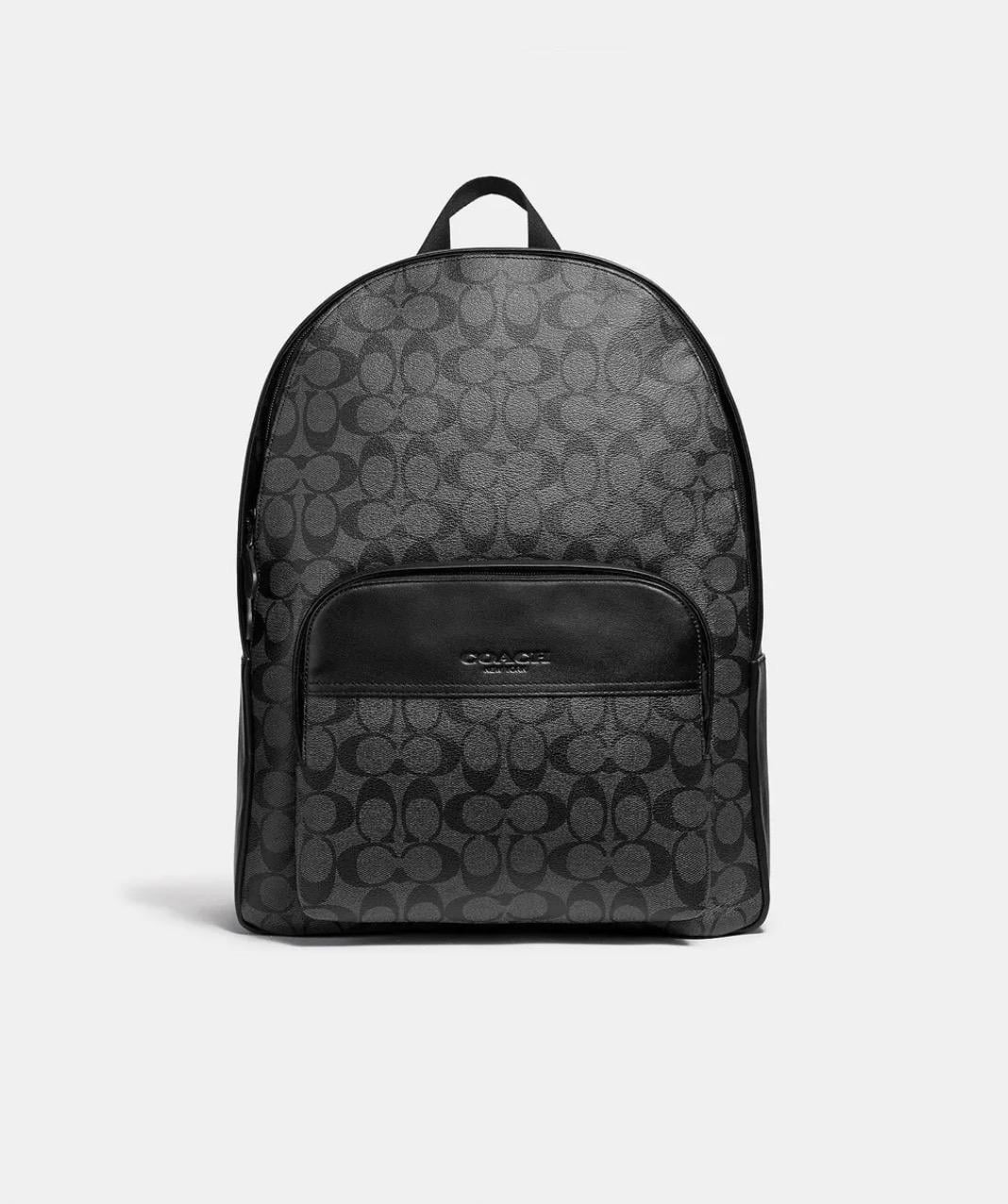 Кожаный рюкзак Coach Houston Backpack In Signature Canvas F72483 (6731100)