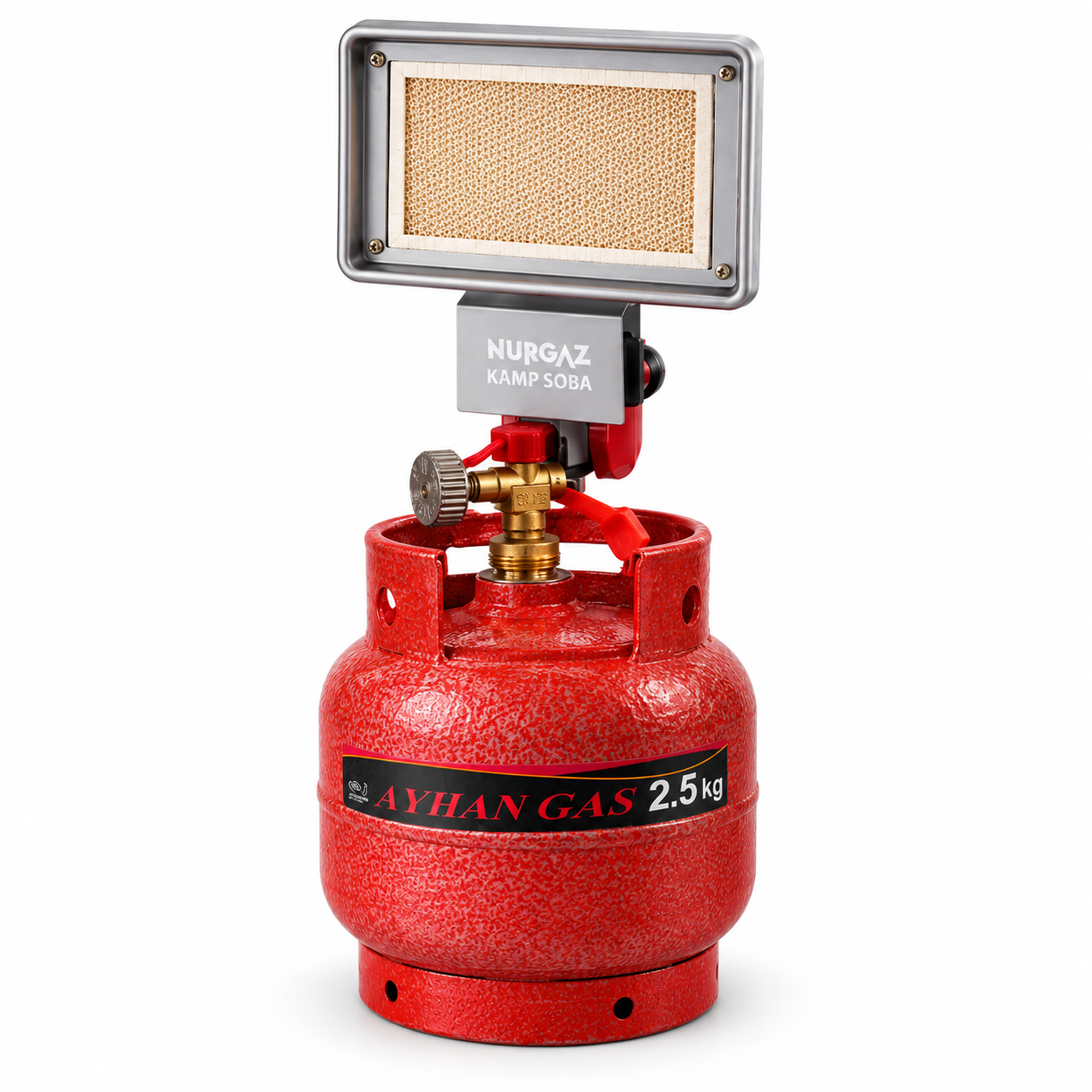Газовый отопитель Nurgaz NG-309 с баллоном AYHAN GAS 5 л (NEW-03)