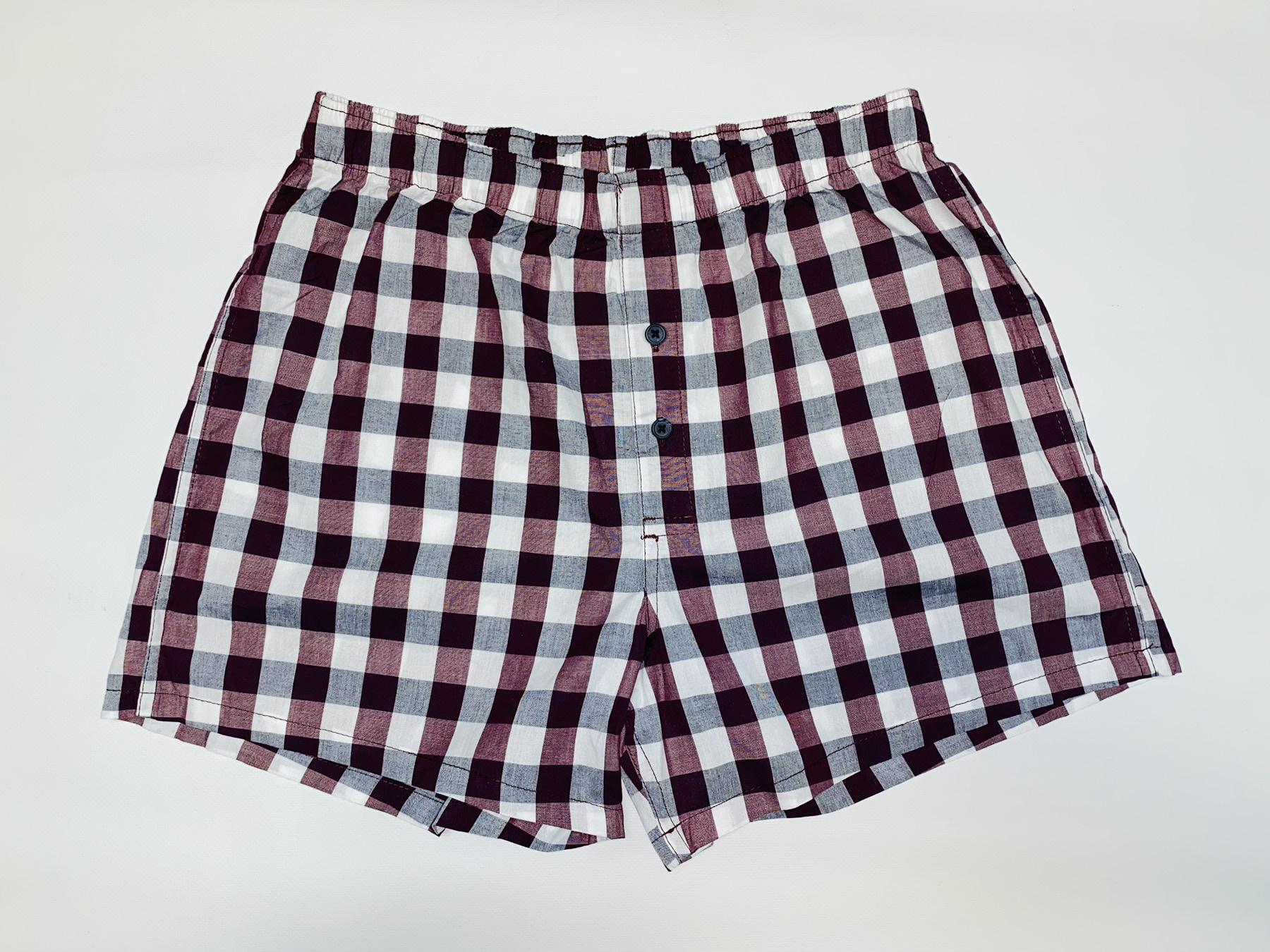 Трусы S Бордово-белый (6623692abr)