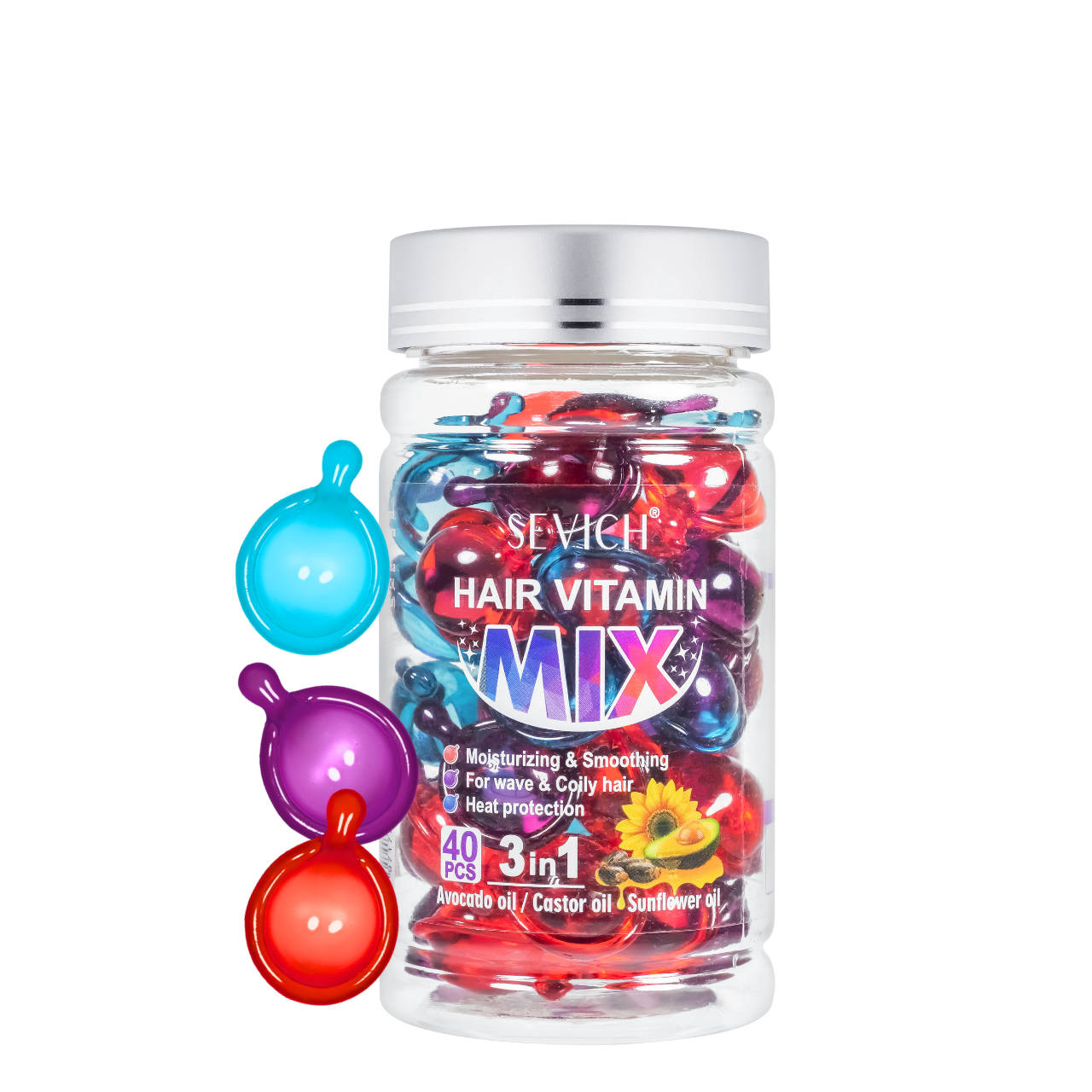 Вітаміни для волосся мікс Sevich Hair Vitamin Mix 3в1 40 шт.
