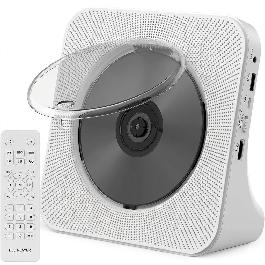 Програвач компакт-дисків KOVCDVI Portable CD Player 5в1 з Bluetooth та FM-радіо (33493302) Програвач компакт-дисків KOVCDVI Portable CD Player 5в1 з Bluetooth та FM-радіо (33493302)