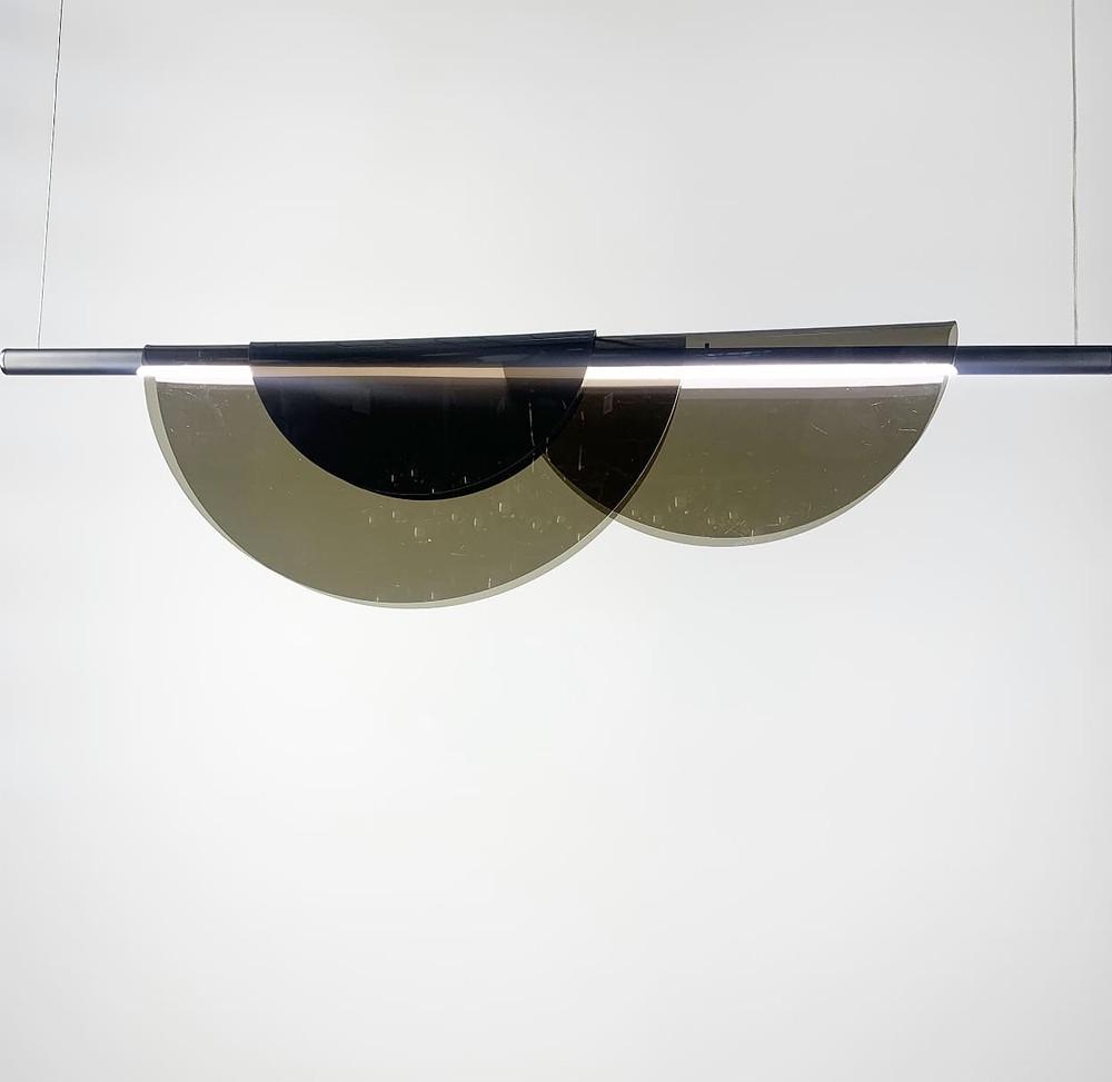 Люстра удлиненная Led с графитовыми пластинами 100 см (sga 21 gr) - фото 3 Люстра удлиненная Led с графитовыми пластинами 100 см (sga 21 gr) - фото 3