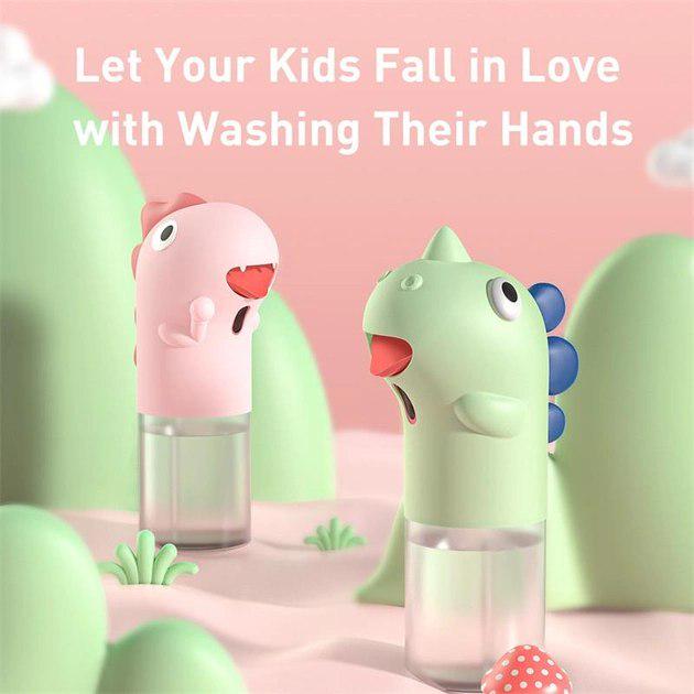 Дозатор для мыла/пены сенсорный BASEUS Minidinos hand washing machine 300 мл Green - фото 4