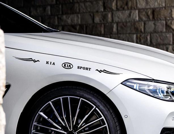 Смуги наклейки на авто 3D Tuning Studio Кіа Спорт 600х42х0,060 мм 2 шт. (10527)