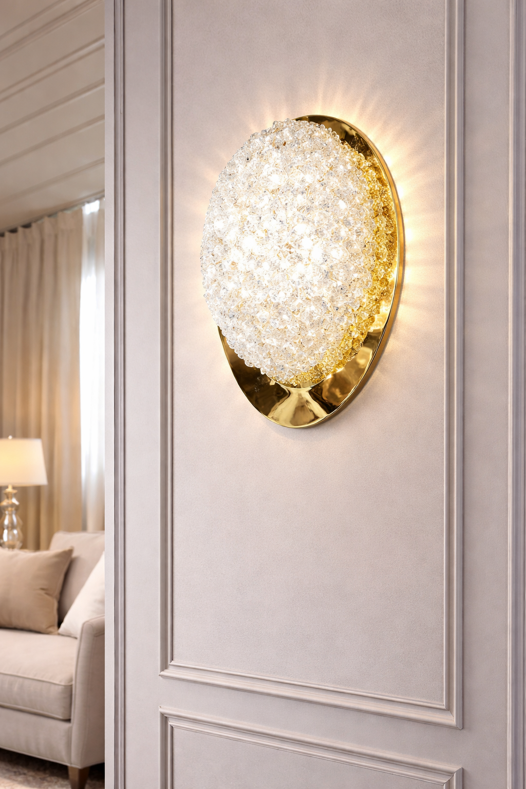 Настенный светильник Éclat Sphere Led 3 режима 3,2W (20521/L210FGD) Настенный светильник Éclat Sphere Led 3 режима 3,2W (20521/L210FGD)