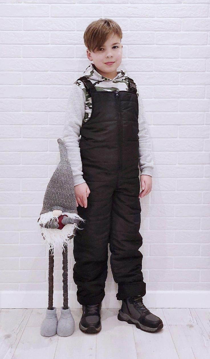 Напівкомбінезон зимовий для хлопчика 128 см Чорний (PN-14585-128ч) - фото 2 Напівкомбінезон зимовий для хлопчика 128 см Чорний (PN-14585-128ч) - фото 2