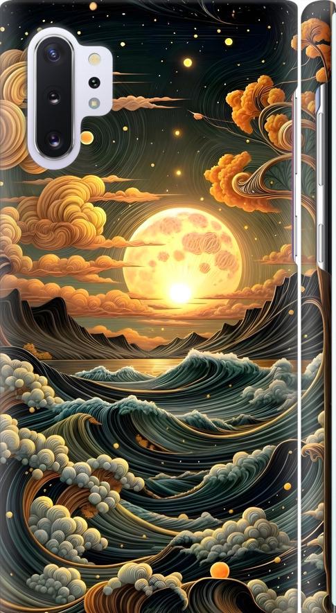 Чохол на Samsung Galaxy Note 10 Plus Арт хвилі (6332m-1756-42517)