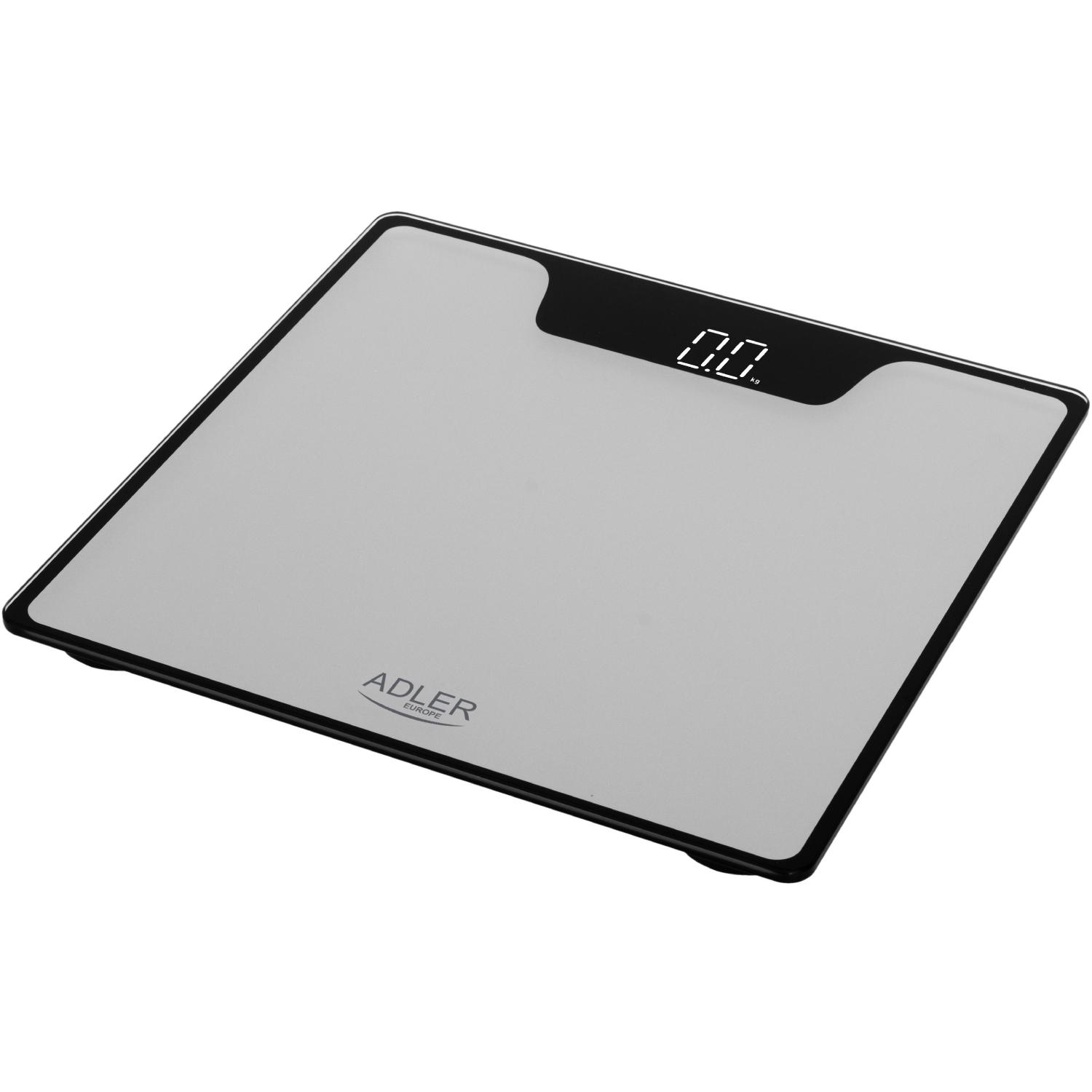 Ваги підлогові електронні Adler AD 8174 до 180 кг 2хАААА автовимкнення Silver (AD8174S) - фото 2 Ваги підлогові електронні Adler AD 8174 до 180 кг 2хАААА автовимкнення Silver (AD8174S) - фото 2