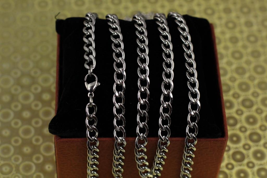 Цепь Xuping Jewelry Панцирь круглый 60 см 6 мм Серебристый (1896355661)