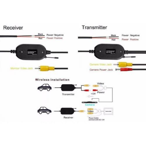 Комплект із приймача та передавача заднього виду 2.4 G бездротовий до 50 м (543846) - фото 3