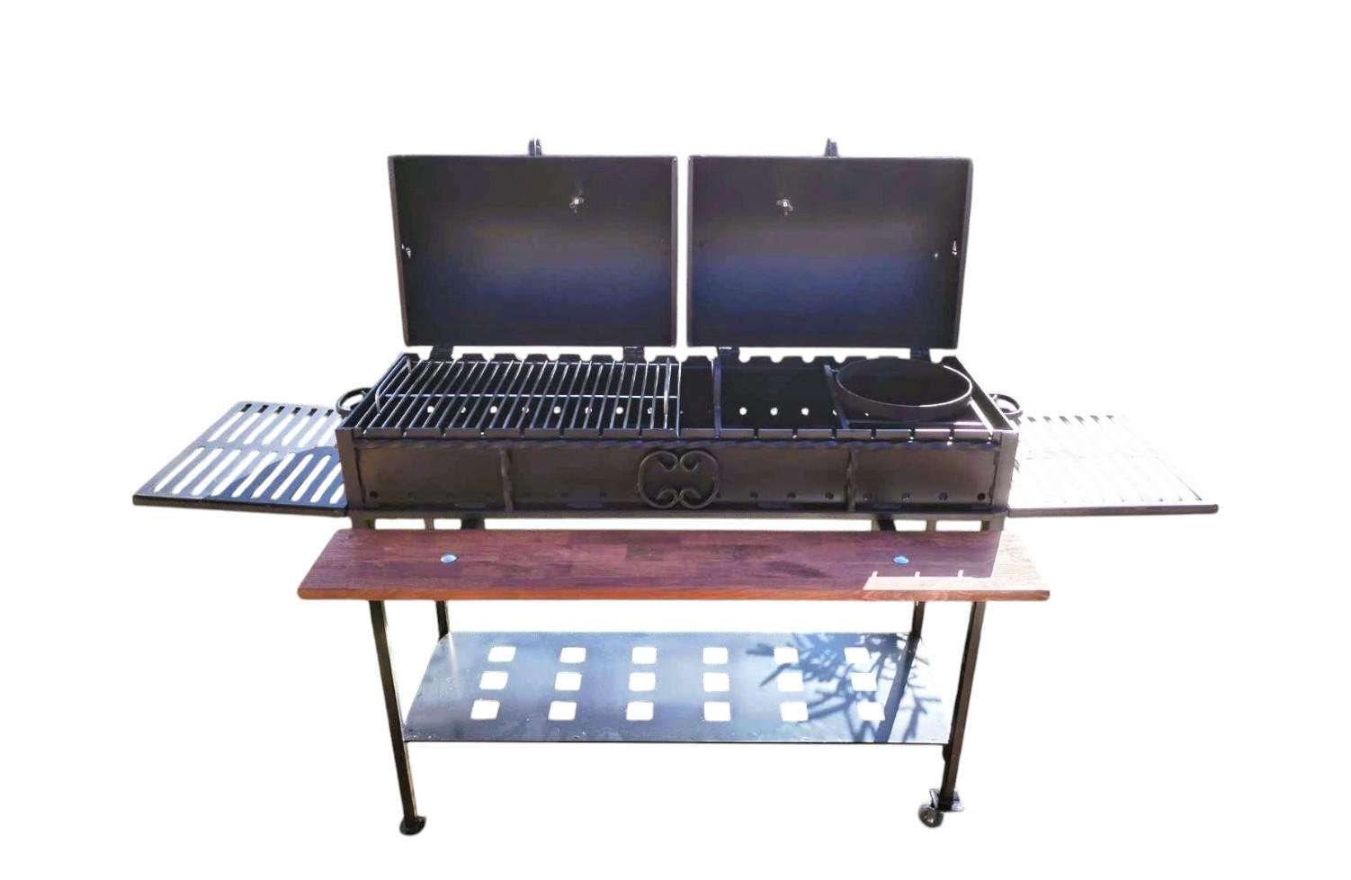 Гриль-мангал для BBQ 4 мм на 2 кришки (2579453041) - фото 2 Гриль-мангал для BBQ 4 мм на 2 кришки (2579453041) - фото 2