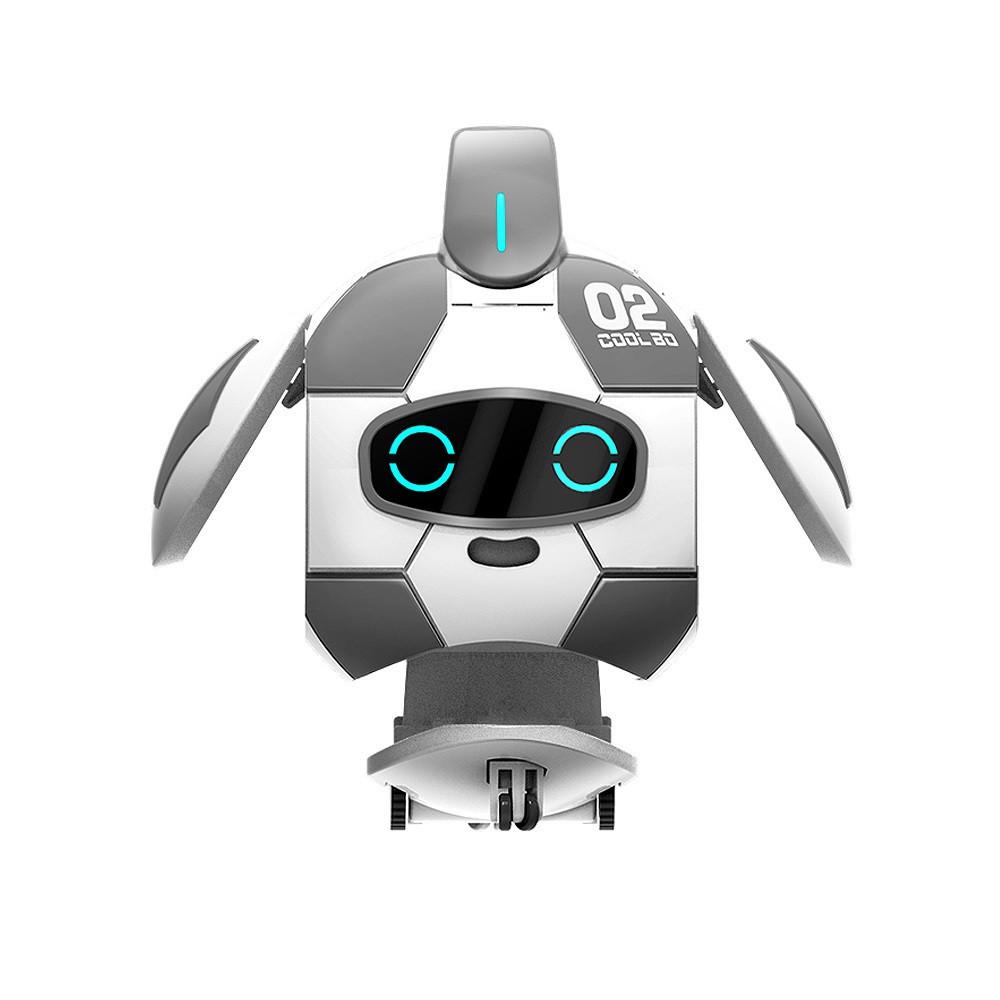 Робот-мяч FINECO COOLBO J02 многофункциональный робот-трансформер на радиоуправлении Серо-Белый (SUN4926)