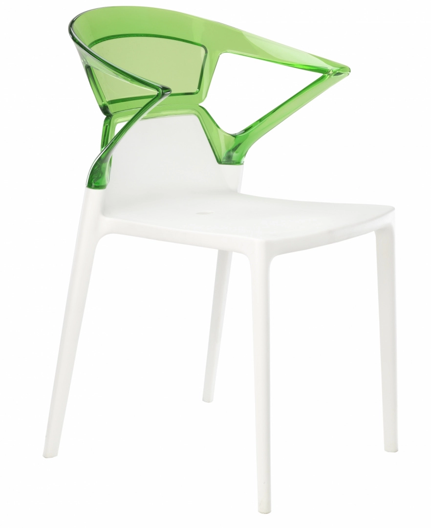Кресло Litolan Papatya Ego-K Белое сидение Прозрачно-зеленый (DR002032)