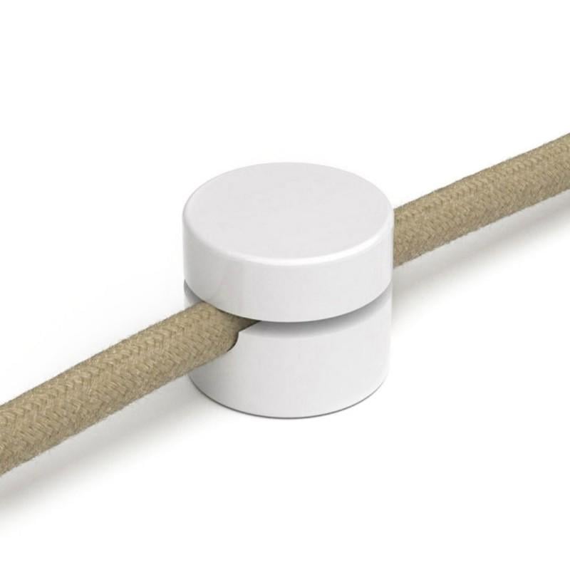 Крепеж фиксатор провода D8 пластиковый для наружной проводки Белый