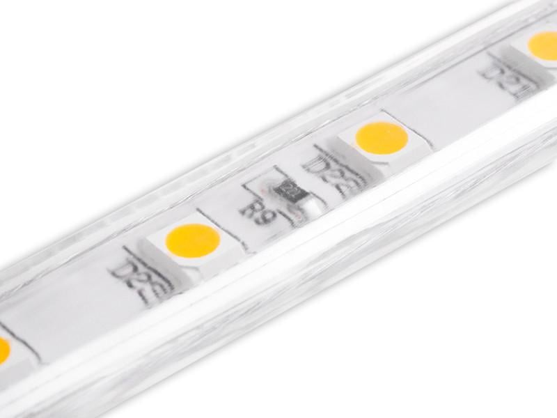 Светодиодная лента 1 м SMD5050 60 LED 220В 14.4Вт/м IP68 3500K теплый белый (1016)