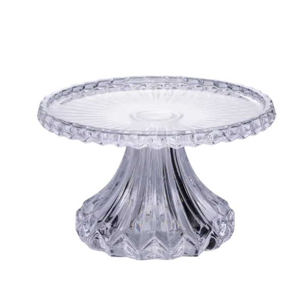 Тортовница на ножке Nordic из хрустального стекла 26 см Прозрачный (HP-19-138S)