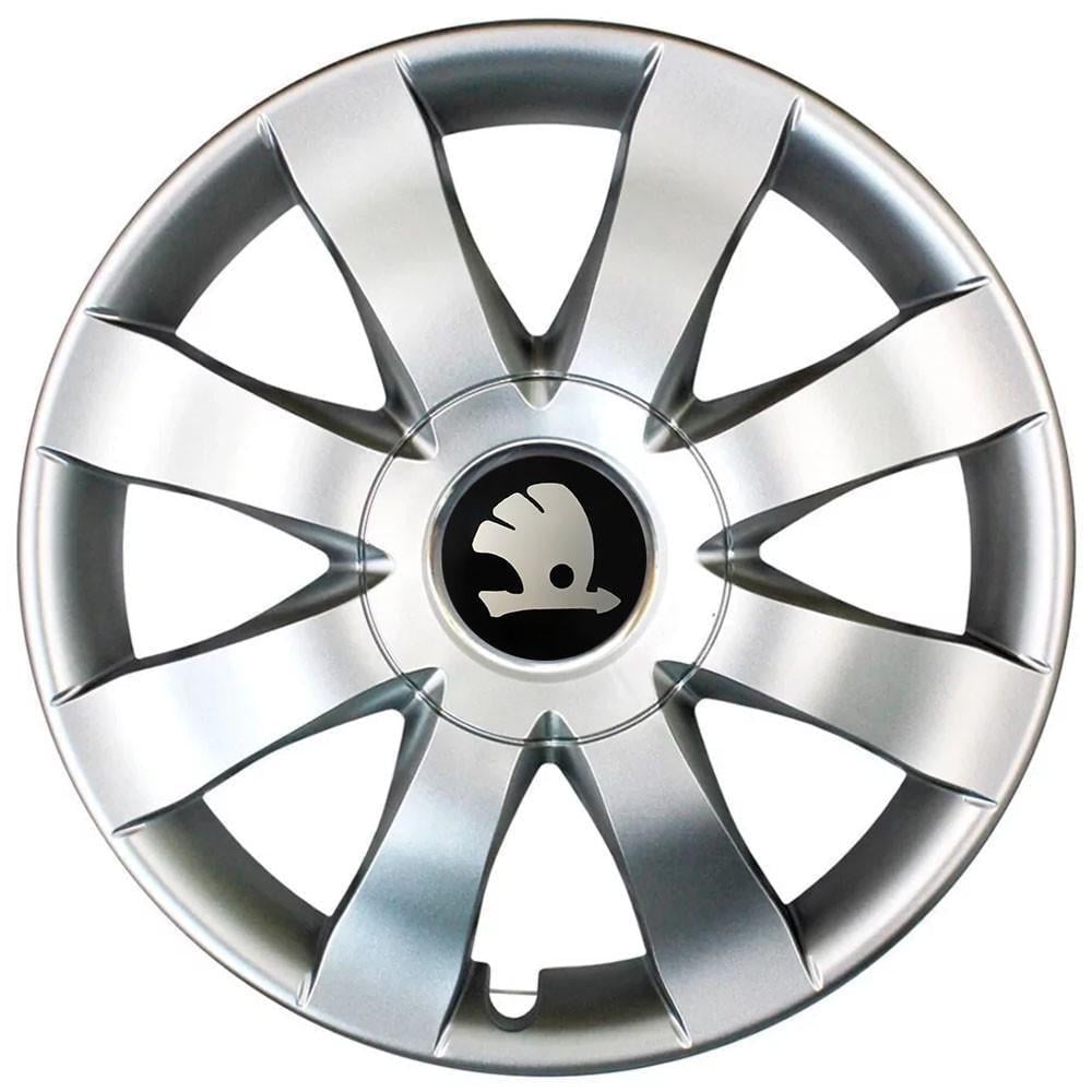 Колпаки автомобильные R15 Skoda 323 SJS 4 шт. Серебристый