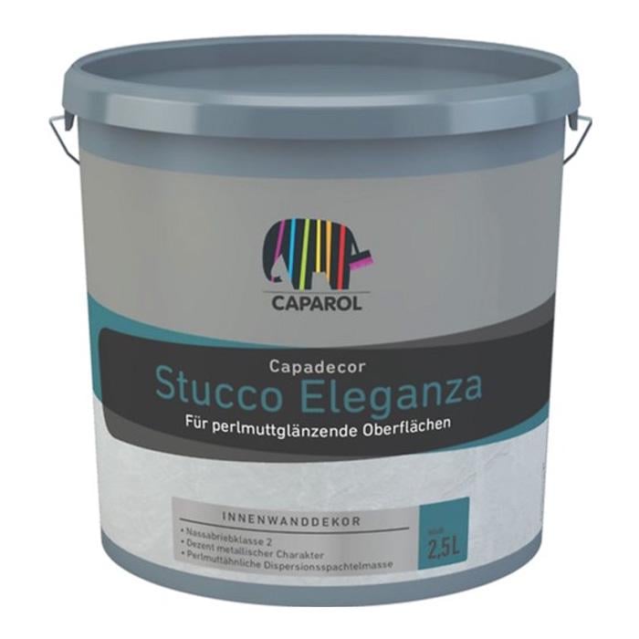 Шпаклівка декоративна інтер'єрна Caparol Stucco Eleganza акрилатна сяюча з металевим ефектом 2,5 л