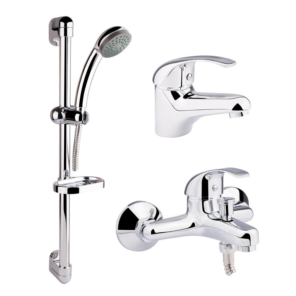 Набор смесителей для ванны Q-tap Set CRM 40-111 QTSETCRM40111 Хром (110906)
