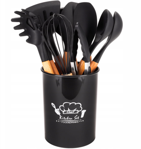 Набор кухонных принадлежностей Kamille с подставкой 12 пр.