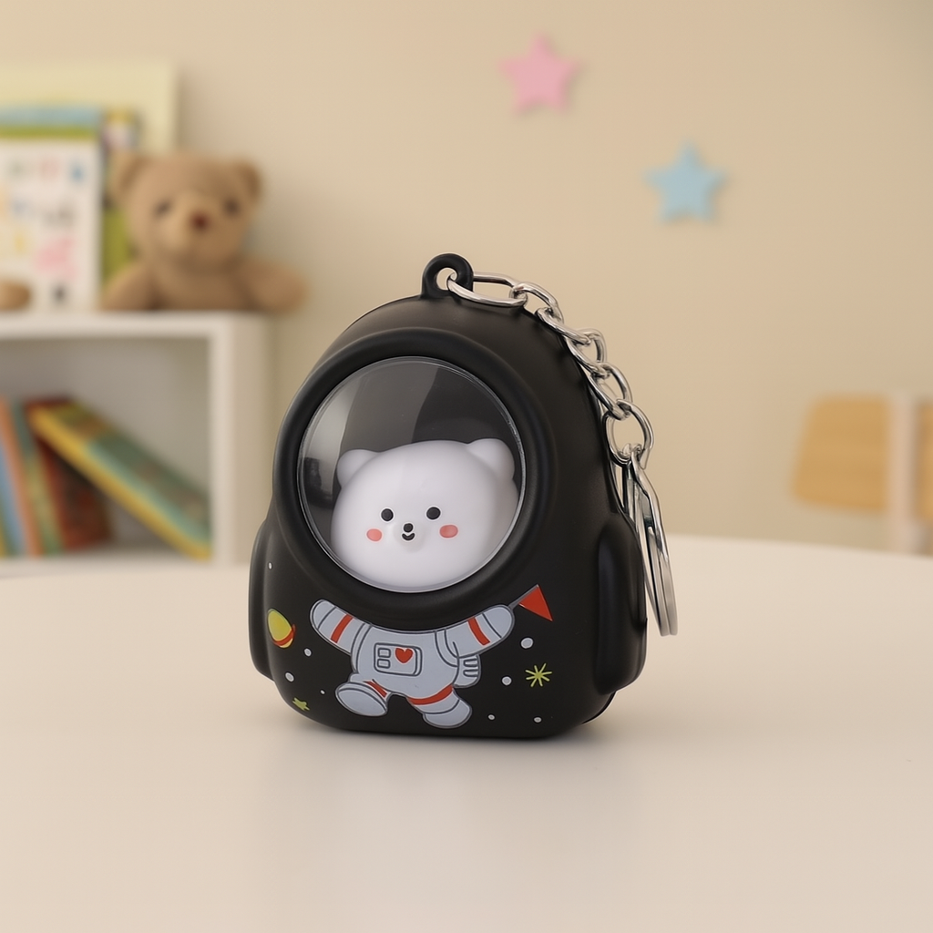 Брелок-антистрес Космонавт Ведмежатко з підсвіткою (27829491)