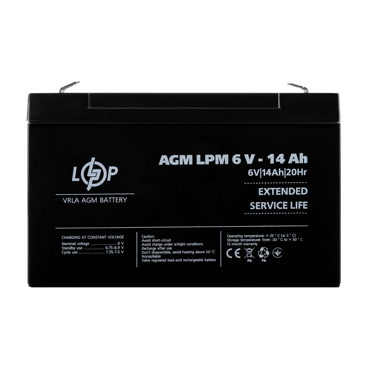 Аккумулятор AGM LPM 6V-14 Ah (28152919)