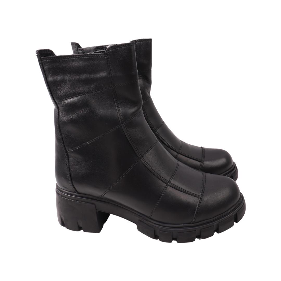 Ботильоны женские Mario Muzi из кожи р. 37 Черный (627-22ZHC)