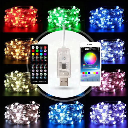 Гирлянда Smart RGB с пультом управлением через смартфон 20 м - фото 7