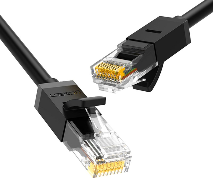 Патч-корд Ugreen NW102 Cat 6 U/UTP Lan Cable 0,5 м Black (20158)