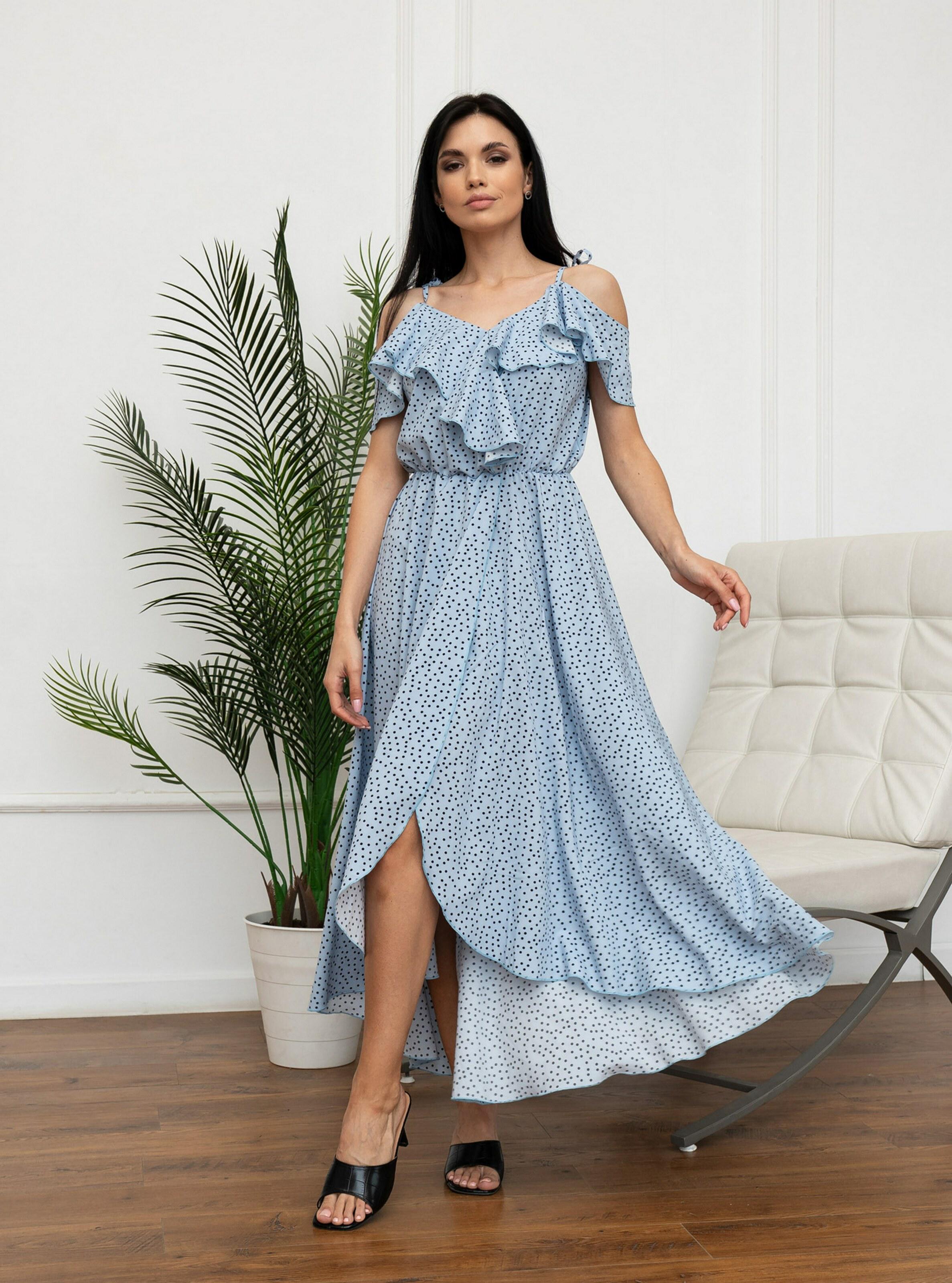 Сарафан женский Nova Vega XL Голубой (107-777.6-3)