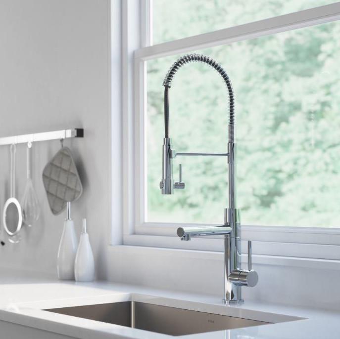 Смеситель для кухни Kraus KPF-1603SFS Серебристый - фото 3 Смеситель для кухни Kraus KPF-1603SFS Серебристый - фото 3