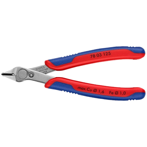 Кусачки боковые для точной резки KNIPEX Electronic Super Knips 78 03 125 125 мм Красный (32163441)