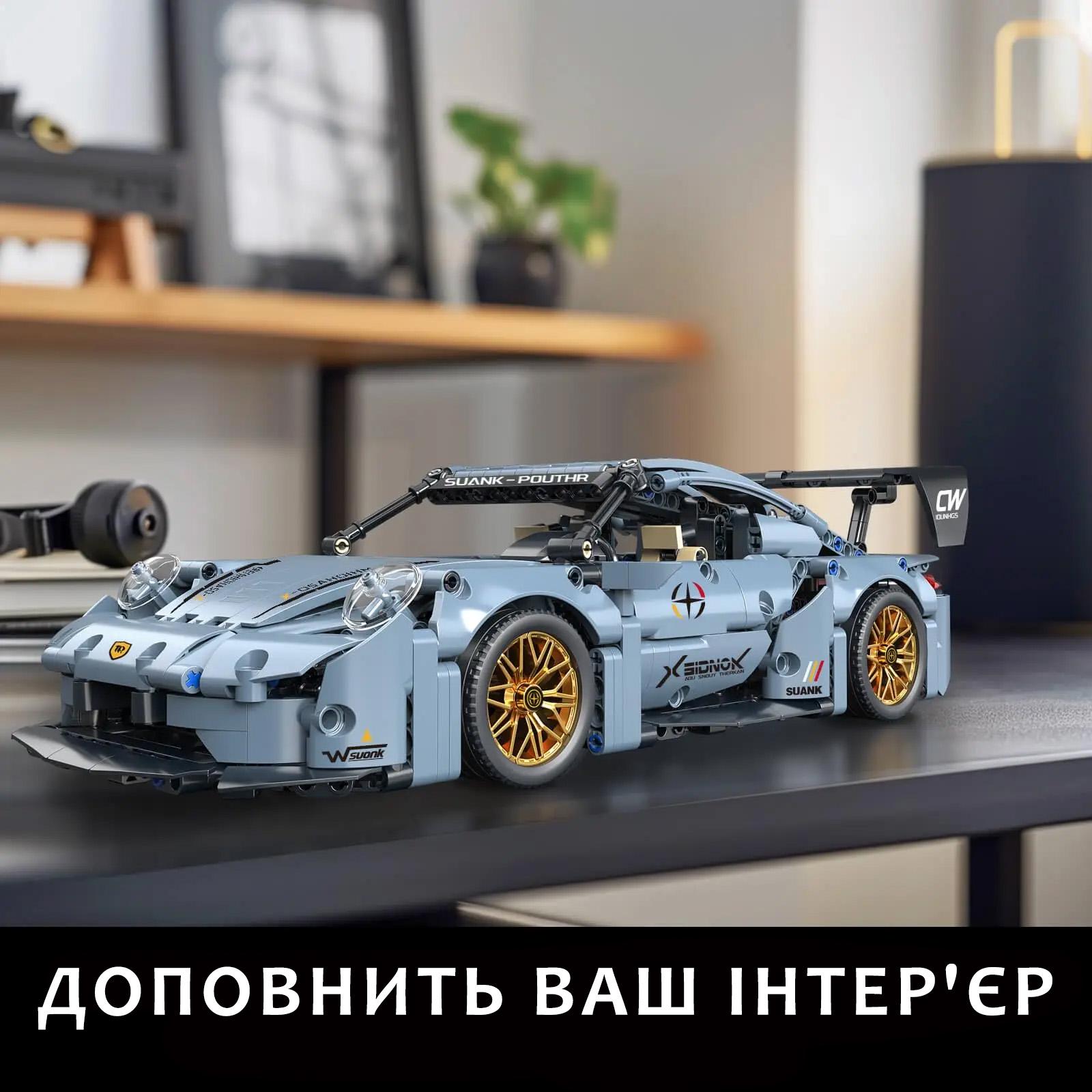 Конструктор машинка на дистанційному керуванні Porsche 911 RSR Racing Vesion на 971 деталь 1:14 (30160285) - фото 5