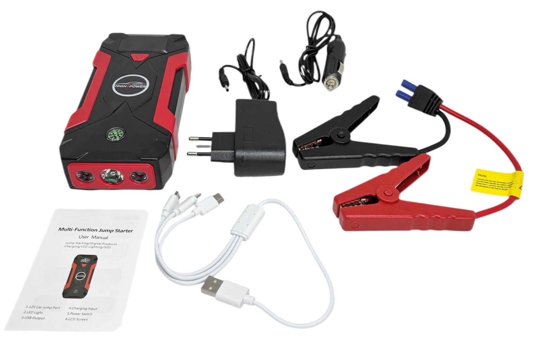 ᐉ Пусковое устройство для авто Jump Starter портативное 12V 600A