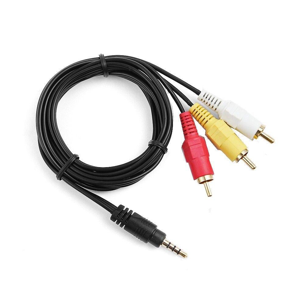 Кабель-переходник Ugoos AV 14 мм miniJack 3,5 3 x RCA (807)