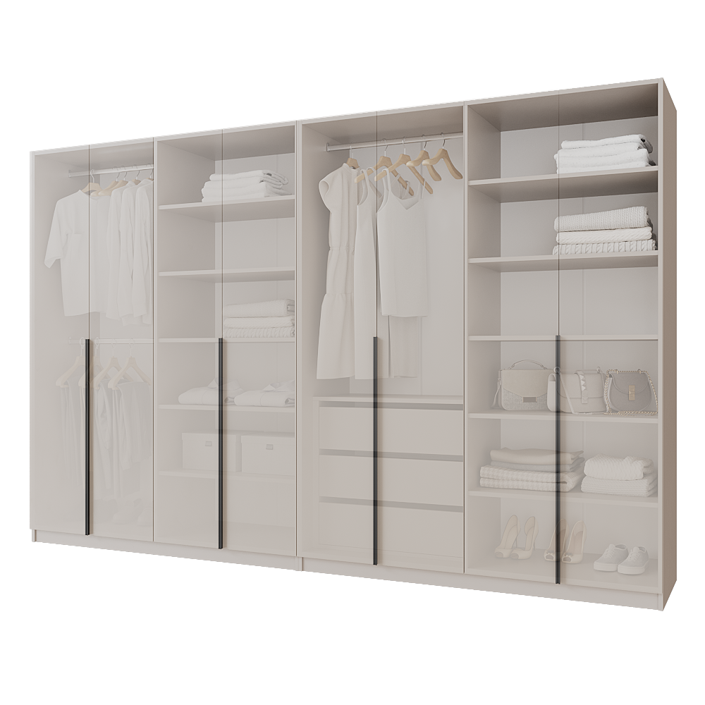 Шкаф распашной с тумбой Меблітренд Чиназес ЧиТ-3200 3200х500х2050 мм Кашемир (27287316) - фото 3 Шкаф распашной с тумбой Меблітренд Чиназес ЧиТ-3200 3200х500х2050 мм Кашемир (27287316) - фото 3