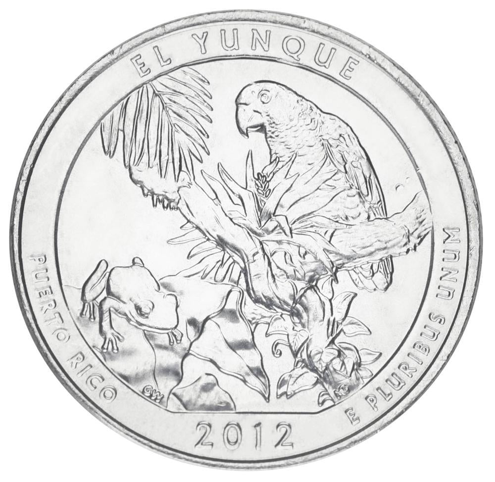 Колекційна монета США 25 центів/квотер 2012 P «Національні парки-Ель Юнке 11-й парк» UNC (KM#519)