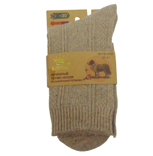 Носки термо лечебные Корона 2550-2 с ослабленной резинкой верблюжья шерсть р. 37-41 Бежевый (2013252332) Носки термо лечебные Корона 2550-2 с ослабленной резинкой верблюжья шерсть р. 37-41 Бежевый (2013252332)