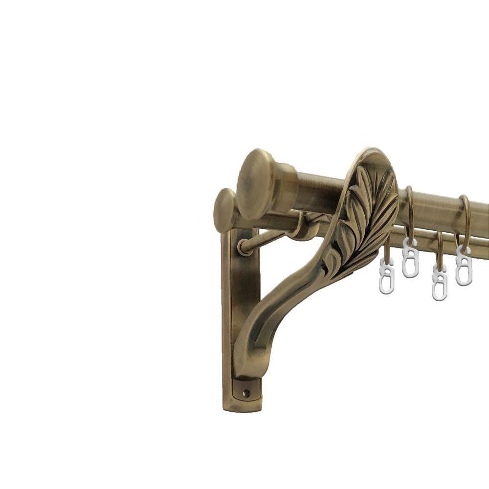 Карниз двохрядний металевий Orvit Дуо ретро 25/19 мм 320 см Антик (27854573)