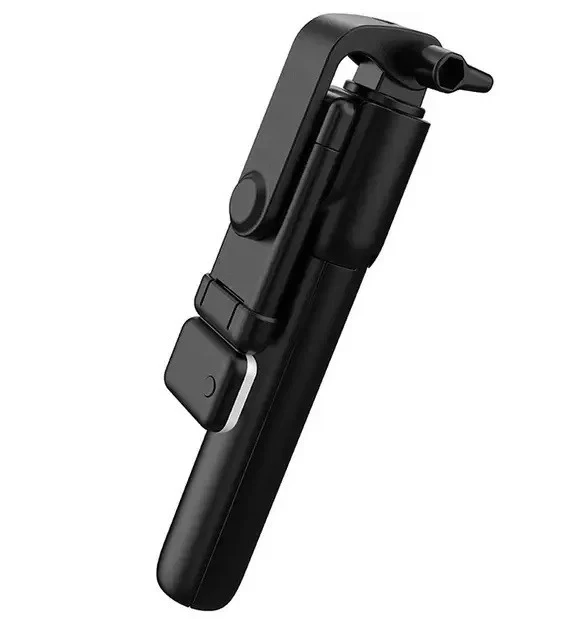 Селфи палка для телефона с Bluetooth пультом и LED светом Selfie Stick R1S Черный