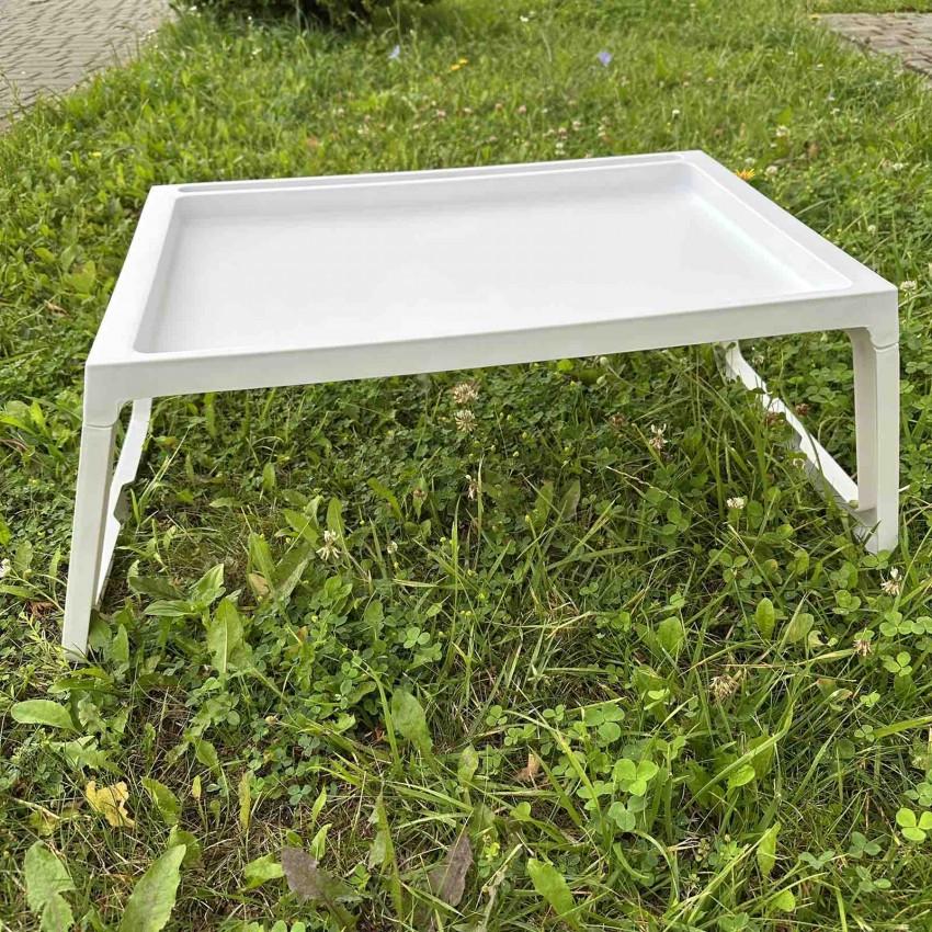 Столик для сніданку Stenson WW-01361 складаний пластиковий 54х35,5х27 см Білий (2689391753) - фото 3 Столик для сніданку Stenson WW-01361 складаний пластиковий 54х35,5х27 см Білий (2689391753) - фото 3