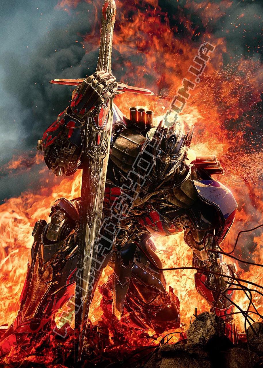 Картина Трансформеры Робот в огне