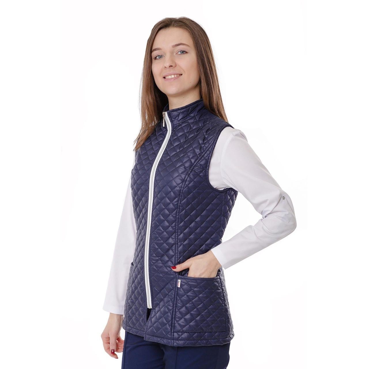 Жилет медицинский женский теплый TopLine Аляска 2 р. 60 Синий (31501-(60)син.ст.) - фото 3 Жилет медицинский женский теплый TopLine Аляска 2 р. 60 Синий (31501-(60)син.ст.) - фото 3