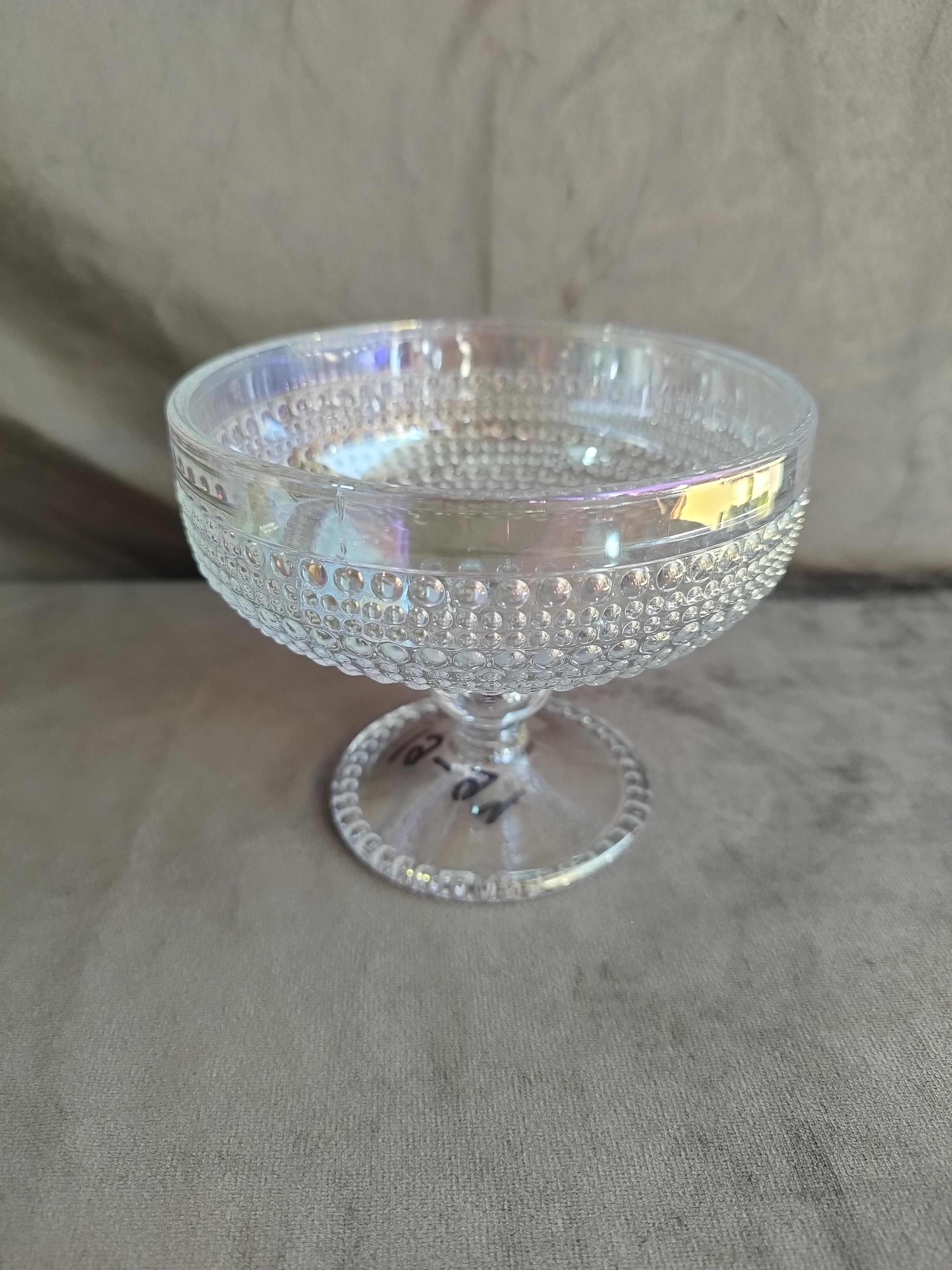 Набір креманок YIWU скляних 300 мл 6 шт. Прозоро-перламутровий (HP-19-32-4)