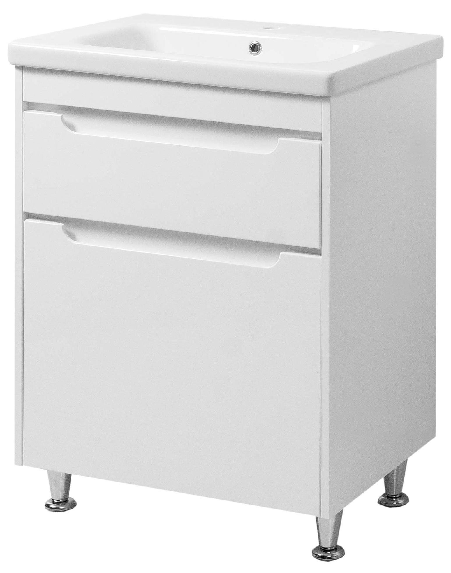 Тумба ЮВВИС Valencia ТНБ-2 Д 65 см с умывальником Bolero White (14770130)
