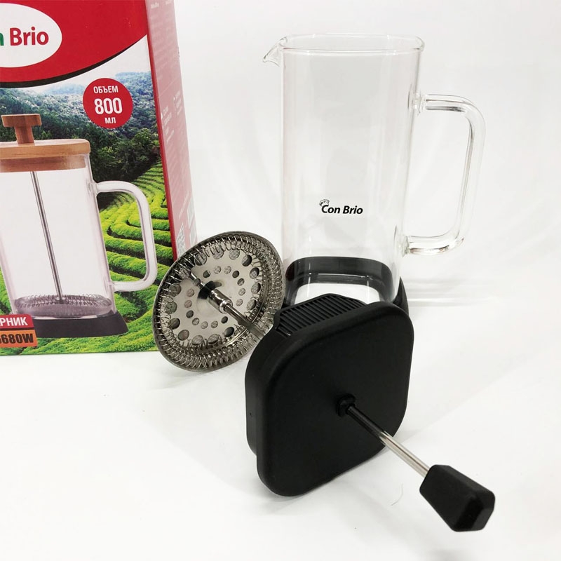 Заварник Con Brio CB-6680В френч-прес 800 мл (26202713) - фото 8 Заварник Con Brio CB-6680В френч-прес 800 мл (26202713) - фото 8