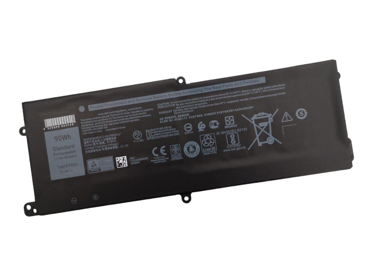 Аккумулятор для Dell Alienware Area-51m R1 R2 ALWA51M-1766PB/P38E/DT9XG 7890 mAh 90Wh