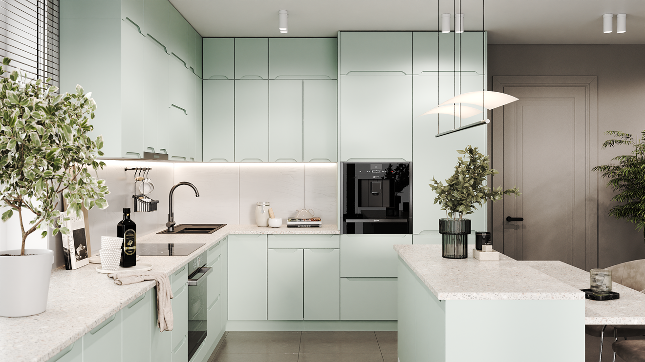 Кухня модульна Zarina М'ятний (000-000-3166)