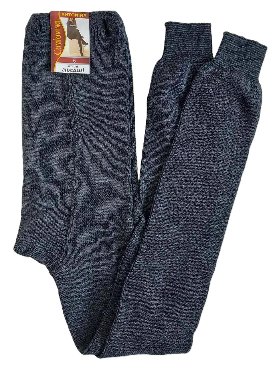 Гамаші жіночі теплі COMFORTNO з манжетом внизу р. 54-56 Сірий (30625894)