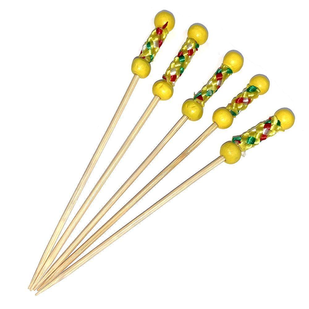 Желтое плетение 9 см 100 шт. (580)